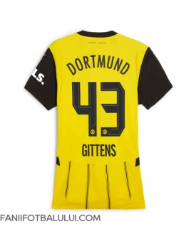 Borussia Dortmund Jamie Bynoe-Gittens #43 Tricou Fotbal Replică 2024-25 Femei Acasa